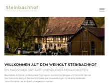 Tablet Screenshot of eissler-steinbachhof.de